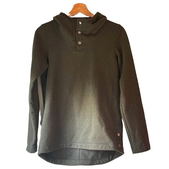 The North Face Dark Green Knit Stitch Hoodie Size XS Excellent‎ Condition - Picture 1 of 8